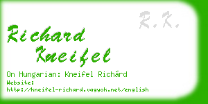 richard kneifel business card